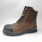 high zipper top Nubuck safety shoes