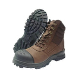 high zipper top Nubuck safety shoes